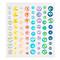 12 Packs: 72 ct. (864 total) Iridescent Pastel Rhinestone Stickers by Recollections™
